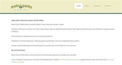 Desktop Screenshot of butlercountymetroparks.org